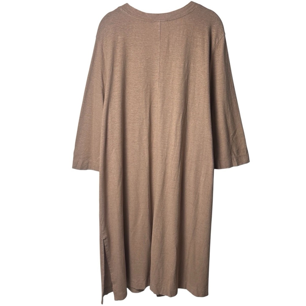 J. Jill Pure Jill Hemp Organic Cotton Longline Duster Tan Cardigan Capsule XL - Picture 5 of 11